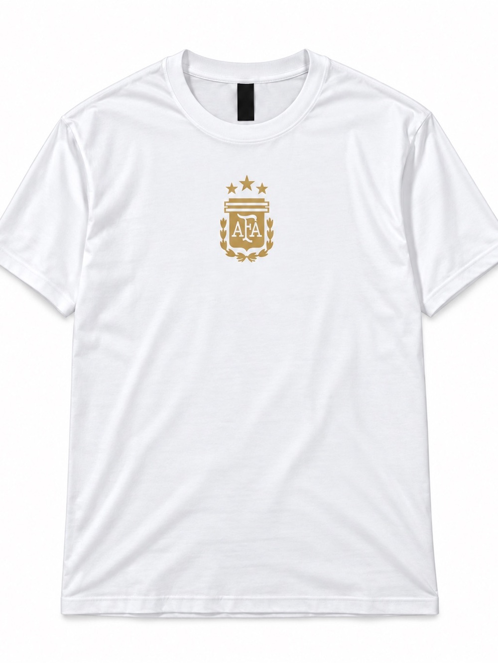 Messi World Cup 2022 Champion Men's White Graphic Soccer Trophy Tee